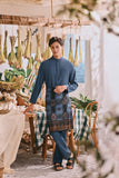 The Ori Men Traditional Samping - Navy Regal