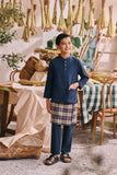 The Courtyard Baju Melayu Cekak Musang - Navy