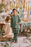 The Courtyard Baju Melayu Cekak Musang - Sage Green