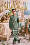 The Courtyard Baju Melayu Cekak Musang - Sage Green