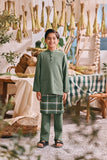 The Courtyard Baju Melayu Cekak Musang - Sage Green