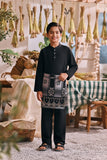 The Courtyard Baju Melayu Cekak Musang - Black
