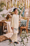 The Courtyard Baju Melayu Cekak Musang - Pastel Yellow
