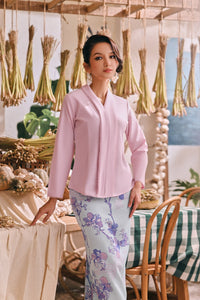The Courtyard Women Kebaya Top - Baby Pink