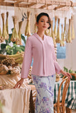 The Courtyard Women Kebaya Top - Baby Pink
