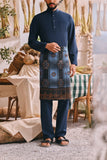 The Ori Men Traditional Samping - Navy Regal