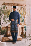 The Ori Men Traditional Samping - Navy Regal
