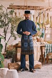 The Ori Men Traditional Samping - Navy Regal