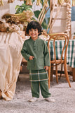 The Courtyard Baju Melayu Cekak Musang - Sage Green