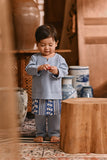 The Hariri Babies Kurta - Blue Fog