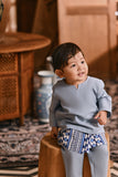 The Hariri Babies Kurta - Blue Fog