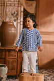 The Hariri Babies Kurta - Blue Borneo