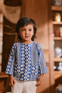The Hariri Babies Kurta - Blue Borneo
