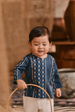 The Hariri Babies Kurta - Teal Borneo