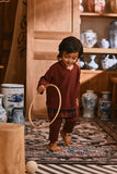 The Hariri Babies Kurta - Royal Burgundy