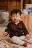 The Hariri Babies Kurta - Garnet Square
