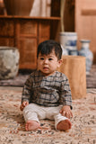 The Hariri Babies Kurta - Slate Grid