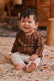 The Hariri Babies Kurta - Copper Grid