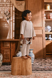 The Hariri Babies Kurta - Fog Cream
