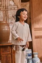 The Hariri Babies Kurta - Fog Cream