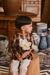 The Hariri Babies Kurta - Cherrywood