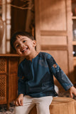 The Hariri Babies Kurta - Teal Oasis