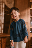The Hariri Babies Kurta - Teal Oasis