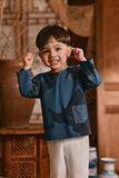 The Hariri Babies Kurta - Teal Oasis