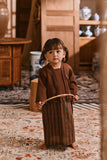 The Hariri Babies Classic Kebaya - Copper Grid Milk Chocolate