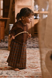 The Hariri Babies Classic Kebaya - Copper Grid Milk Chocolate