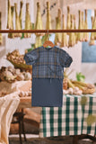 The Courtyard Babies Side Tie Kurung - Coronet Blue