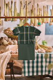 The Courtyard Babies Side Tie Kurung - Sage Green