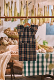 The Courtyard Babies Kurung - Navy Plaid