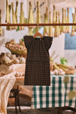 The Courtyard Babies Kurung - Walnut Plaid