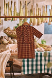 The Courtyard Babies Kebaya - Russet Check