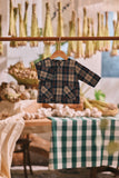 The Courtyard Babies Kurta - Navy Plaid