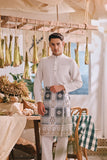 The Courtyard Men Baju Melayu Cekak Musang - Off White