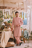 The Courtyard Men Baju Melayu Cekak Musang - Dusty Pink