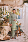 The Courtyard Men Baju Melayu Cekak Musang - Pistachio