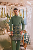 The Courtyard Men Baju Melayu Cekak Musang - Sage Green