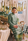The Courtyard Men Baju Melayu Cekak Musang - Sage Green