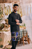 The Courtyard Men Baju Melayu Cekak Musang - Black