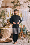 The Courtyard Men Baju Melayu Cekak Musang - Black