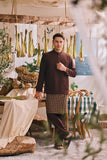 The Courtyard Men Baju Melayu Cekak Musang - Dark Burgundy