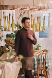 The Courtyard Men Baju Melayu Cekak Musang - Dark Burgundy