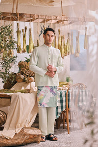 The Courtyard Men Baju Melayu Cekak Musang - Baby Mint