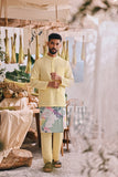 The Courtyard Men Baju Melayu Cekak Musang - Baby Yellow