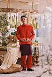The Courtyard Men Baju Melayu Cekak Musang - Chili Pepper
