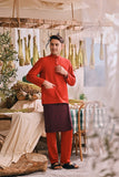 The Courtyard Men Baju Melayu Cekak Musang - Chili Pepper