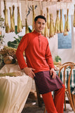 The Courtyard Men Baju Melayu Cekak Musang - Chili Pepper
